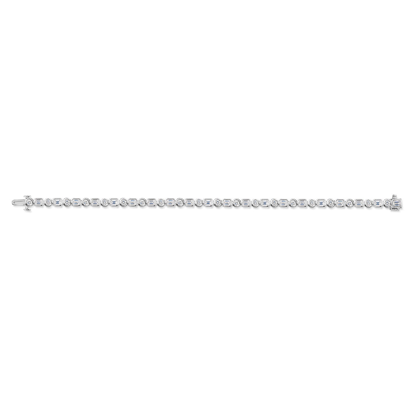 18ct White Gold Diamond Tennis Bracelet simple Pursuit