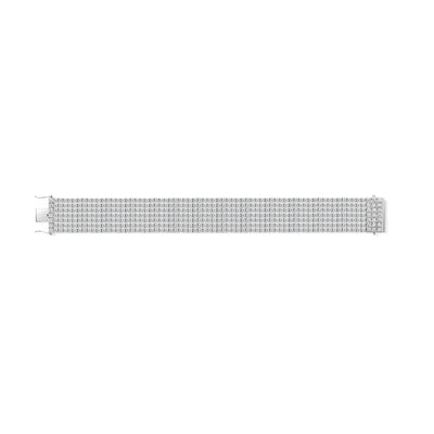 18ct White Gold Seven Row Diamond Tennis Bracelet simple Pursuit