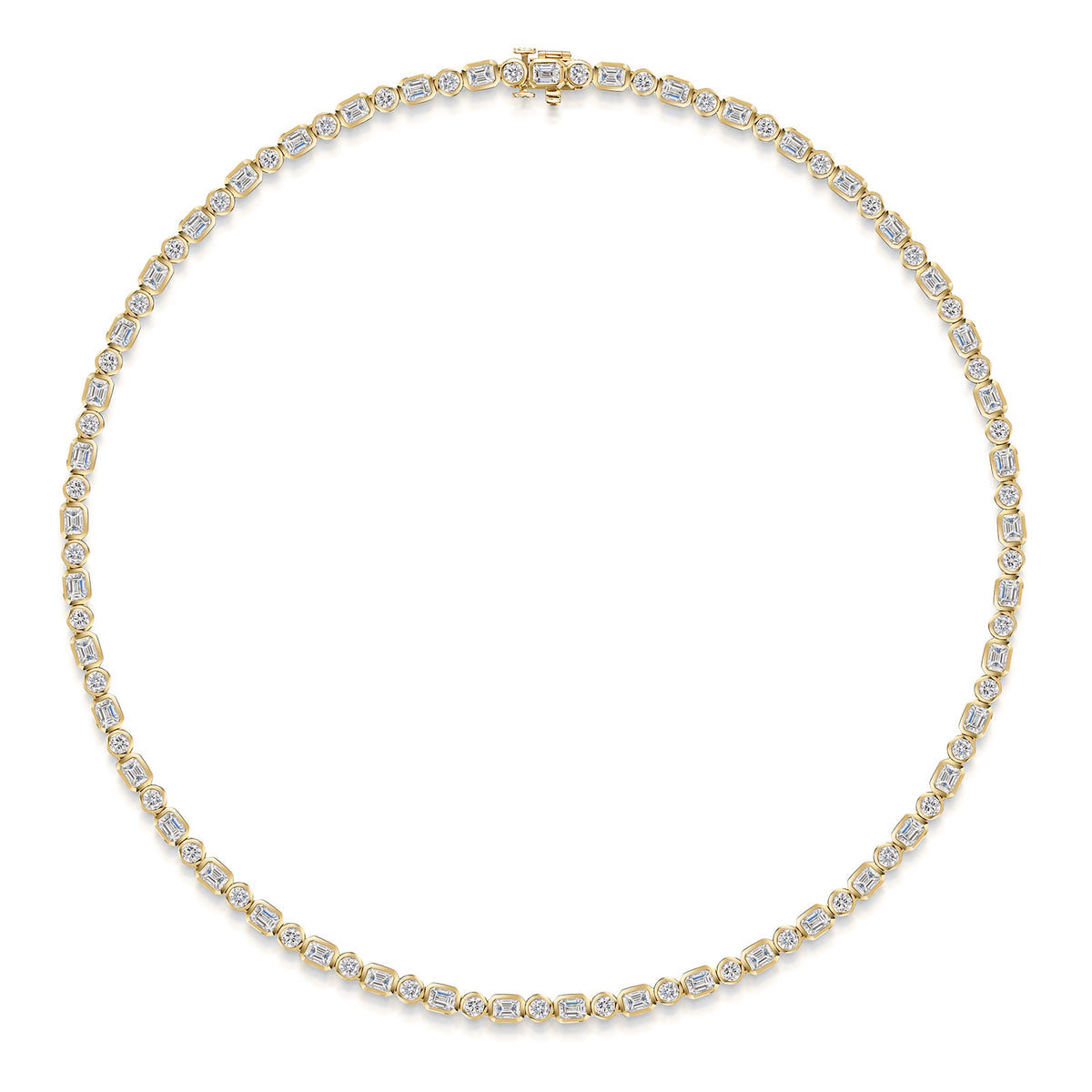18ct Yellow Gold Diamond Necklace simple Pursuit