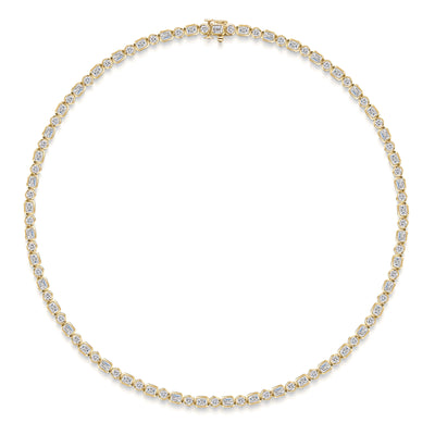 18ct Yellow Gold Diamond Necklace simple Pursuit