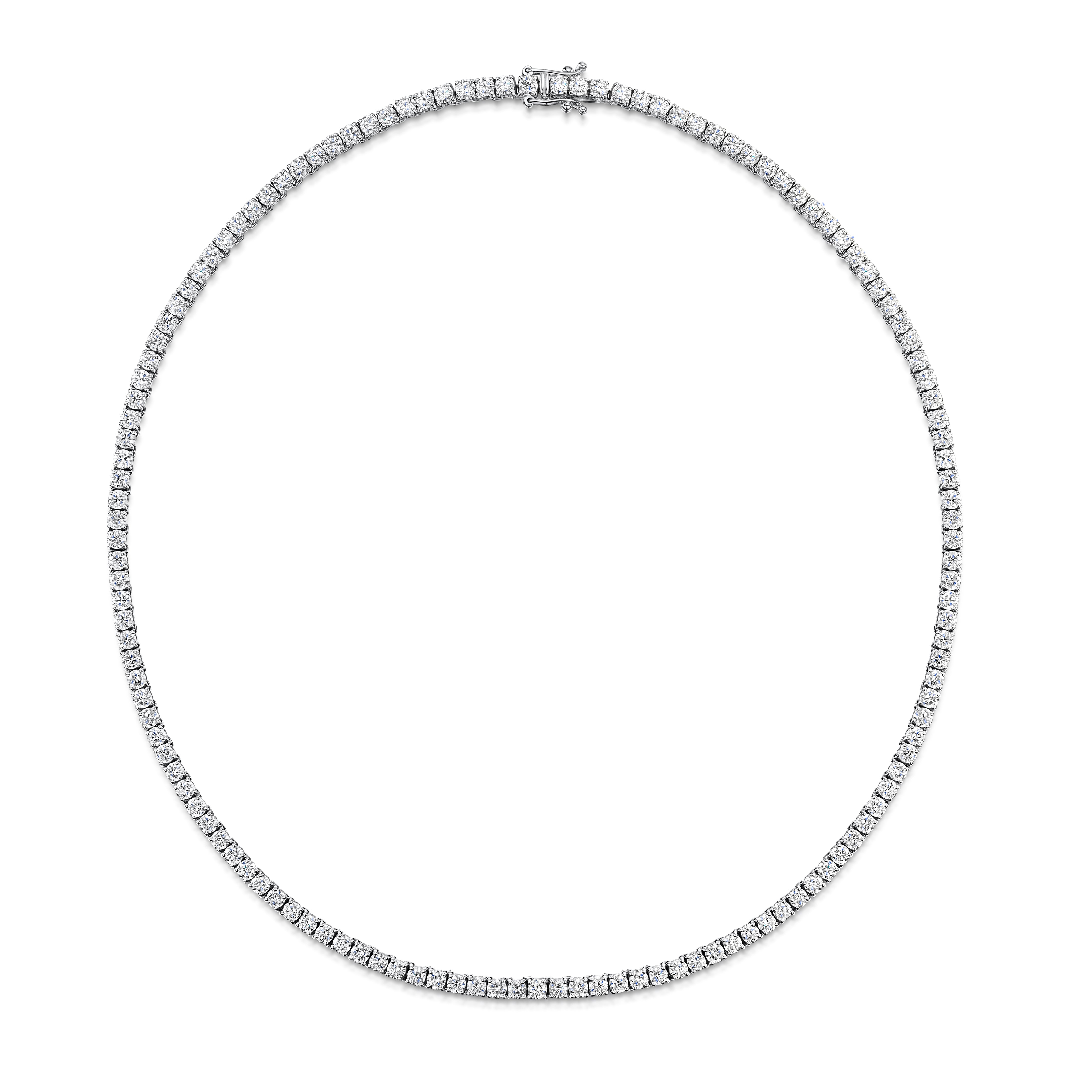 18ct White Gold Diamond Necklace simple Pursuit