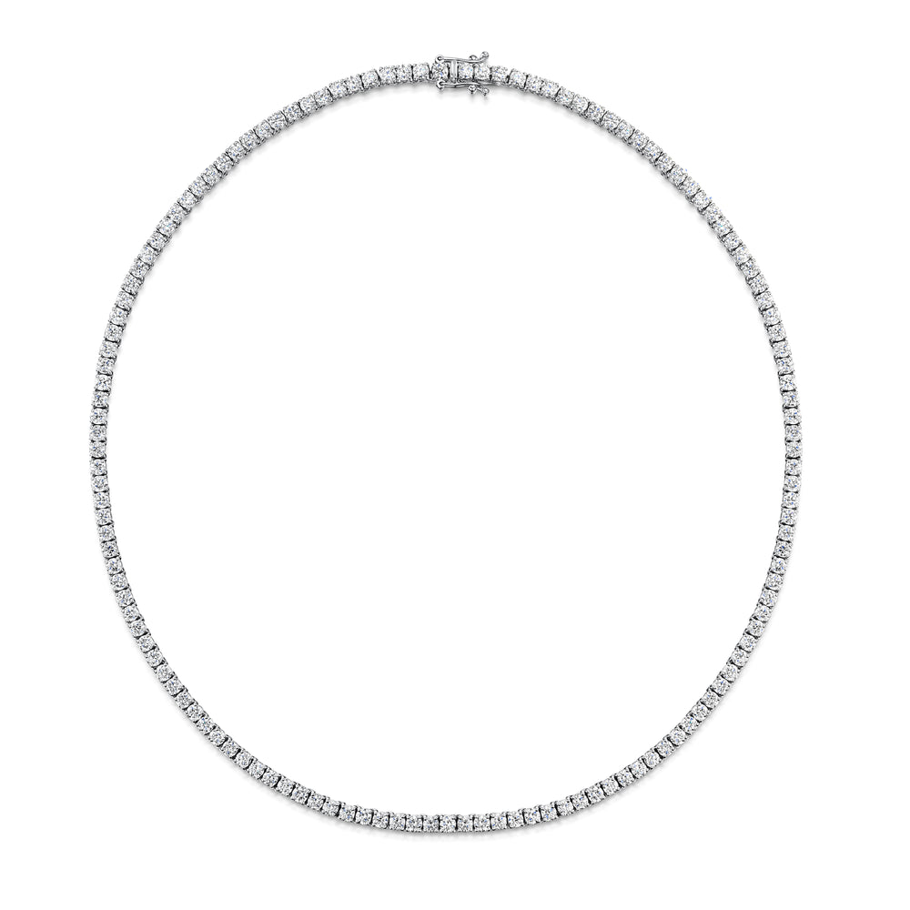 18ct White Gold Diamond Necklace simple Pursuit