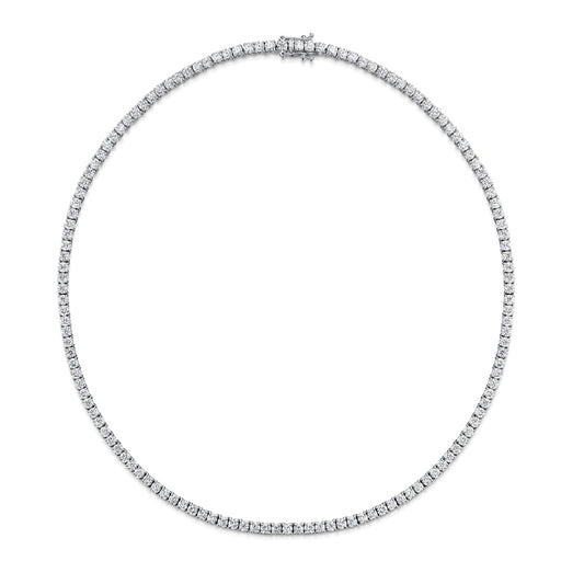 18ct White Gold Diamond Necklace simple Pursuit