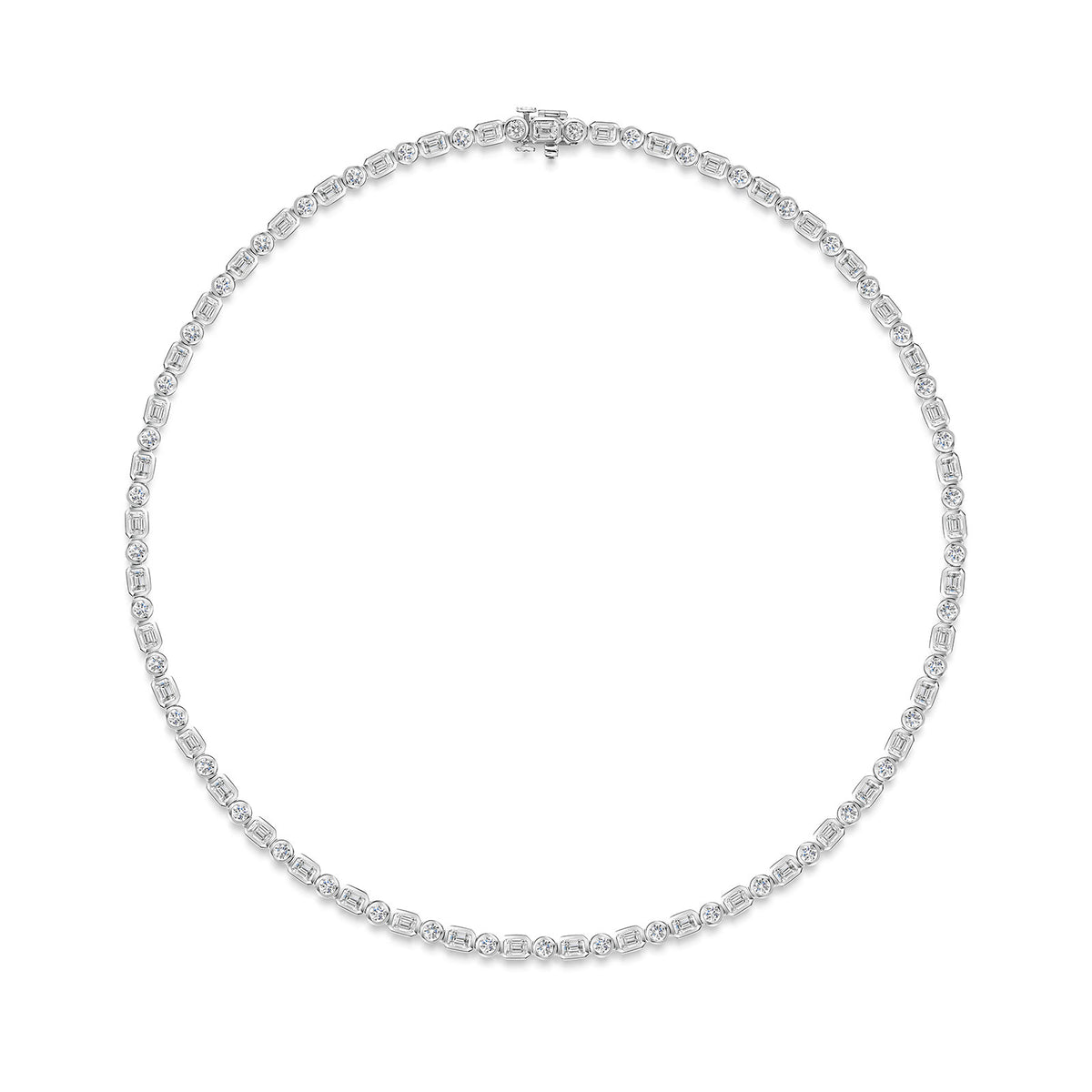 18ct White Gold Diamond Necklace simple Pursuit