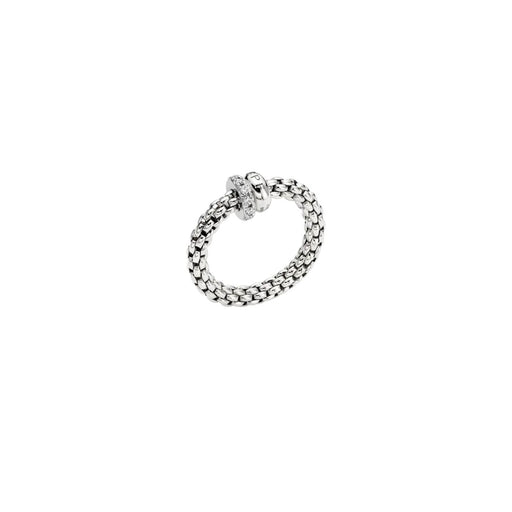 Solo 18ct White Gold Diamond Pavé Flex'it Ring 62408AX_PB_B_BBX Ring Fope Small  