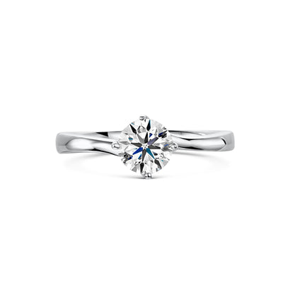 Platinum Diamond Solitaire Pirouette Ring 0.50ct variant Pursuit