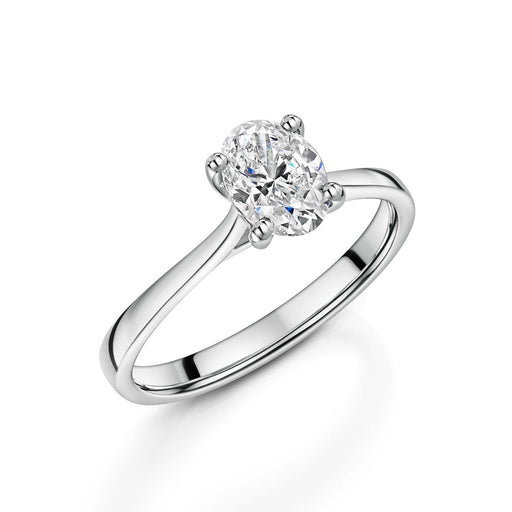 Michael Spiers Platinum Oval-Cut F Si Diamond Solitaire Ring 0.90ct Ring Michael Spiers   