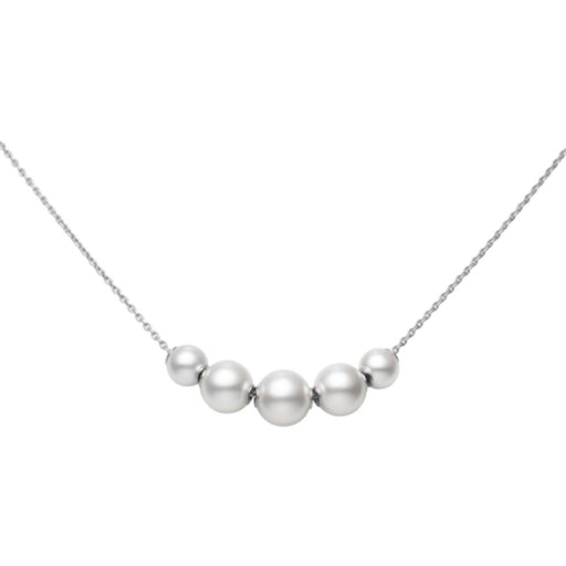 Mikimoto Pearls in Motion Akoya Cultured Pearl Quintuple Necklace in 18ct White Gold - PP20480W Necklace Mikimoto   