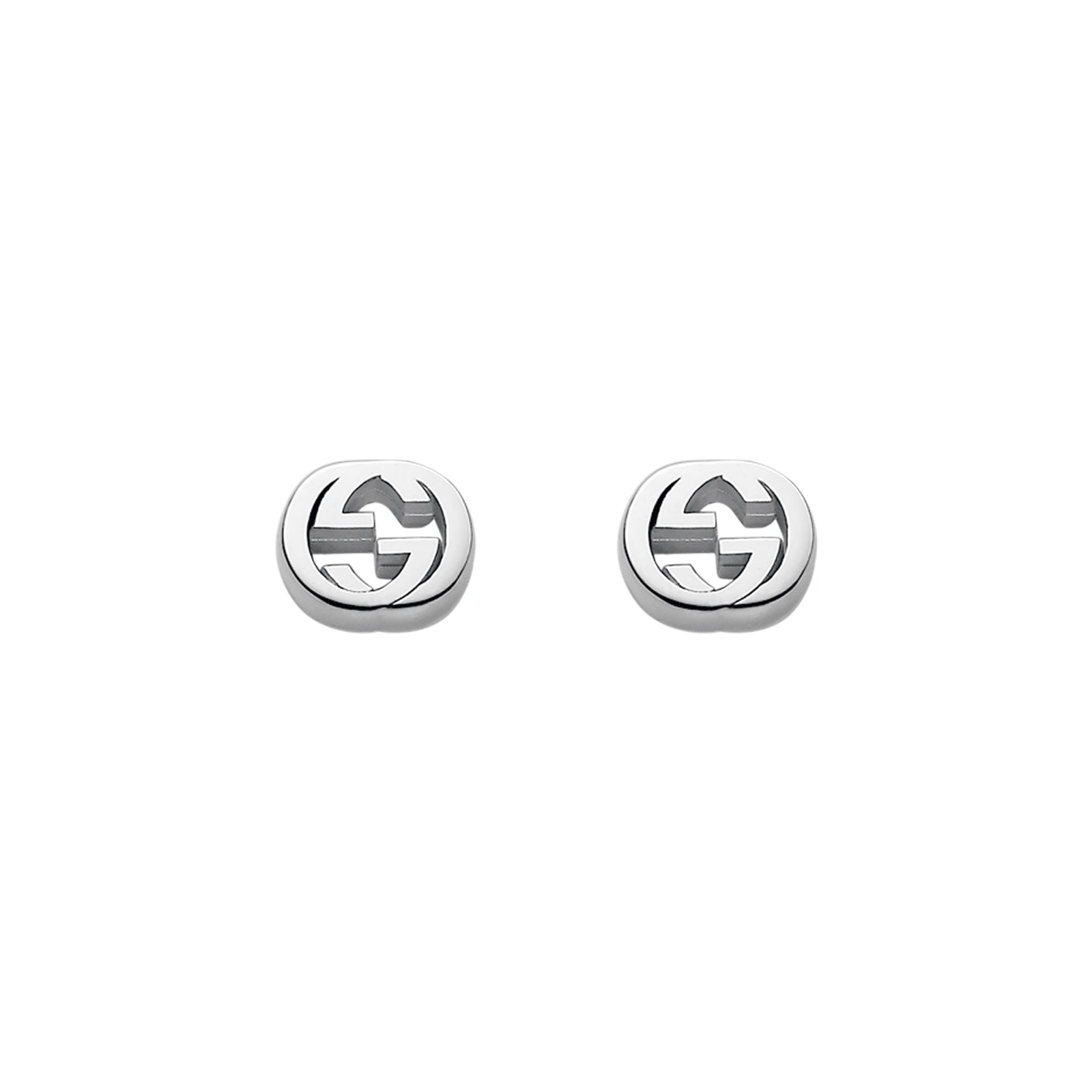 Gucci Interlocking Silver Stud Earrings simple Pursuit
