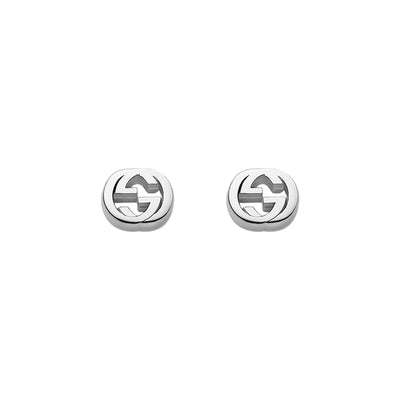 Gucci Interlocking Silver Stud Earrings simple Pursuit