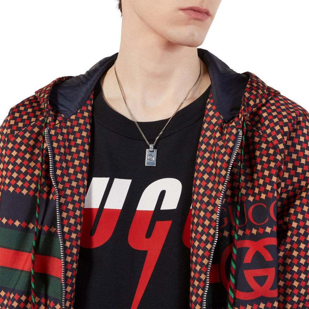 Gucci Ghost Silver Pendant Necklace simple Pursuit