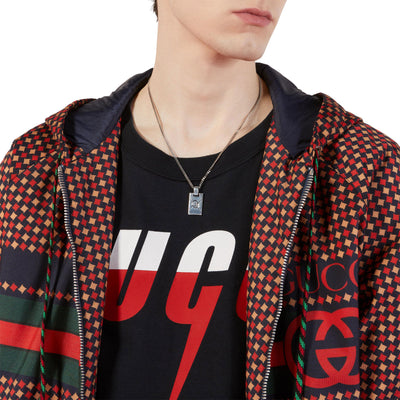 Gucci Ghost Silver Pendant Necklace simple Pursuit