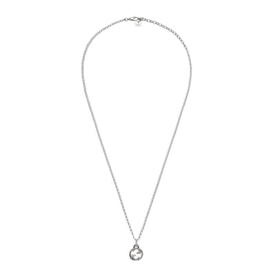 Gucci Interlocking Silver Pendant Necklace simple Pursuit