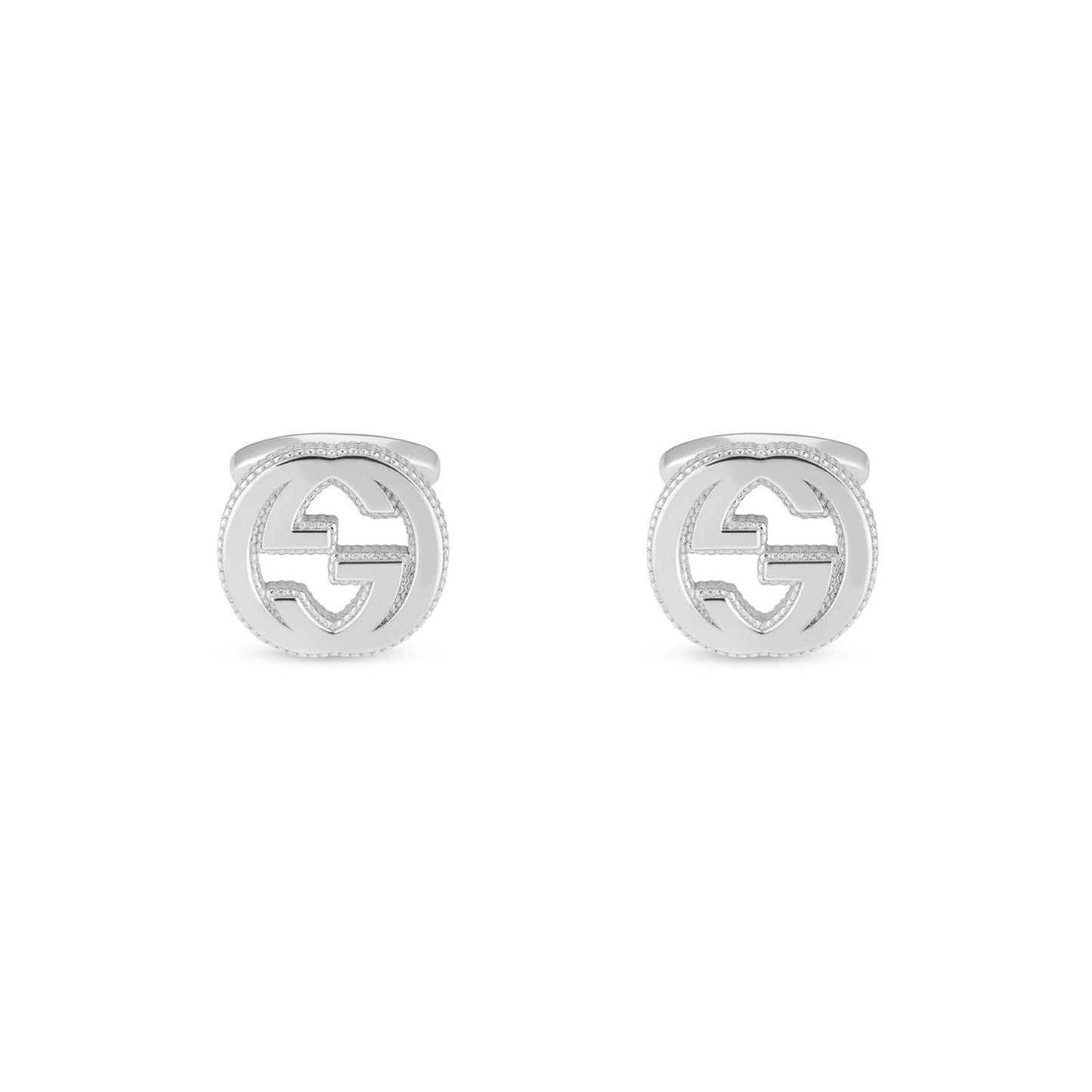 Gucci Interlocking Silver Cufflinks simple Pursuit
