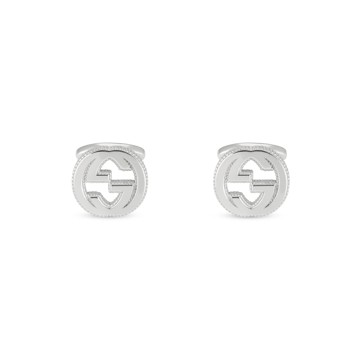 Gucci Interlocking Silver Cufflinks simple Pursuit
