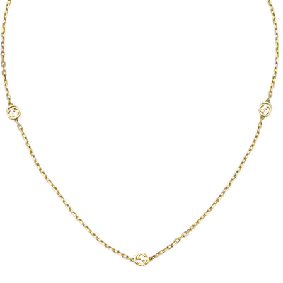 Gucci Interlocking 18ct Yellow Gold Necklace simple Pursuit