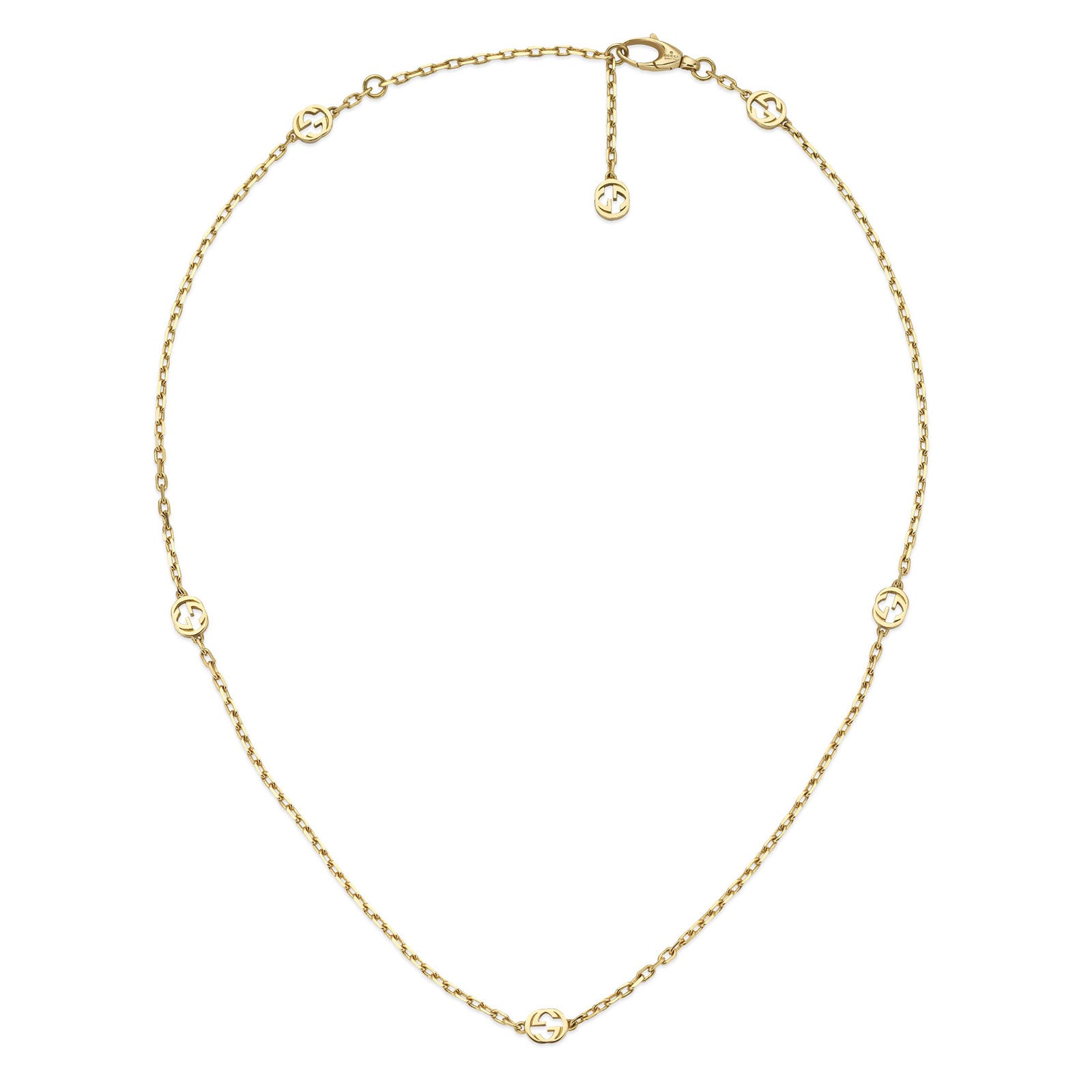 Gucci Interlocking 18ct Yellow Gold Necklace simple Pursuit