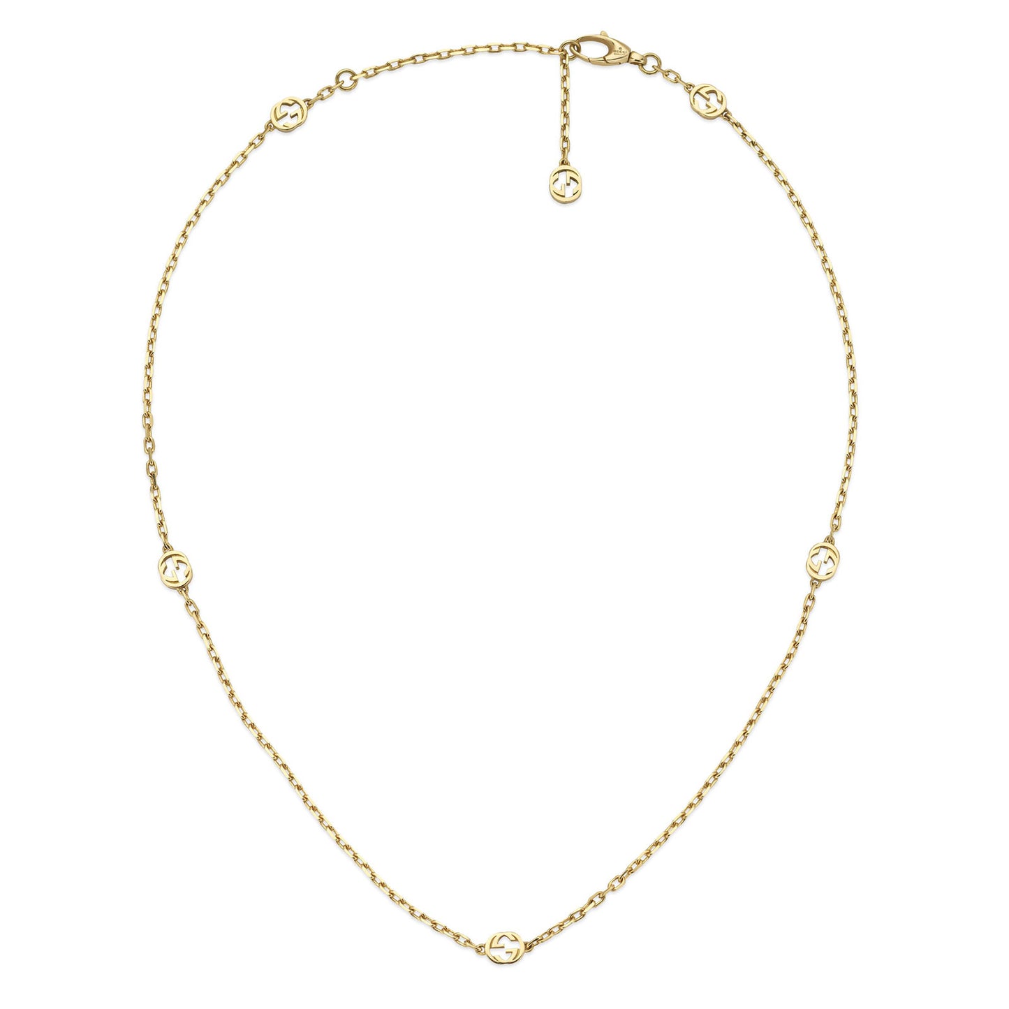 Gucci Interlocking 18ct Yellow Gold Necklace simple Pursuit