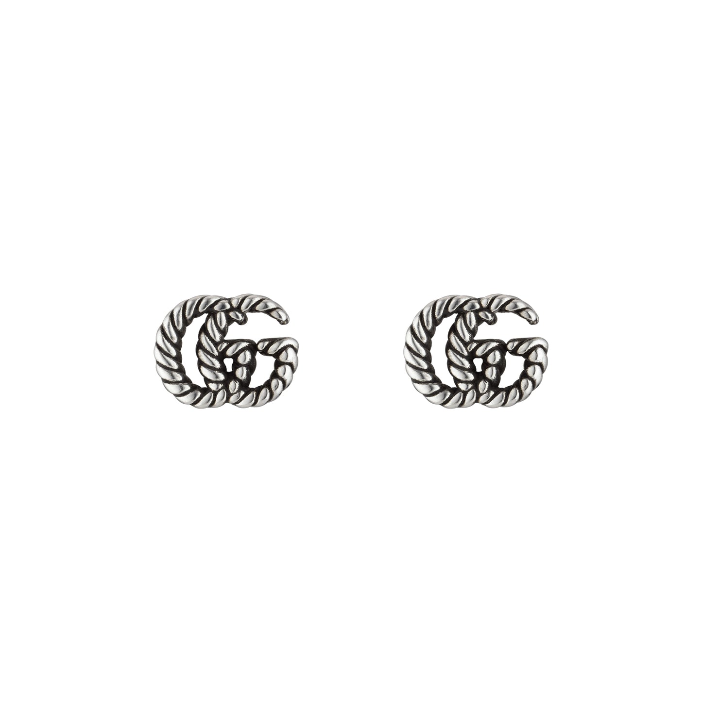 GG Marmont Silver Stud Earrings simple Pursuit