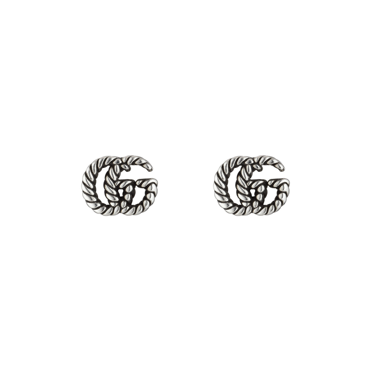 GG Marmont Silver Stud Earrings simple Pursuit