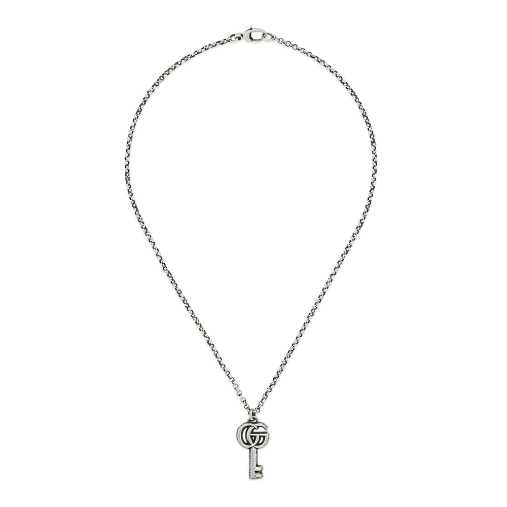 GG Marmont Silver Key Pendant Necklace simple Pursuit