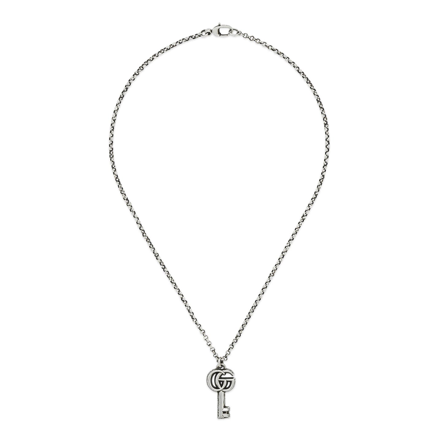 GG Marmont Silver Key Pendant Necklace simple Pursuit