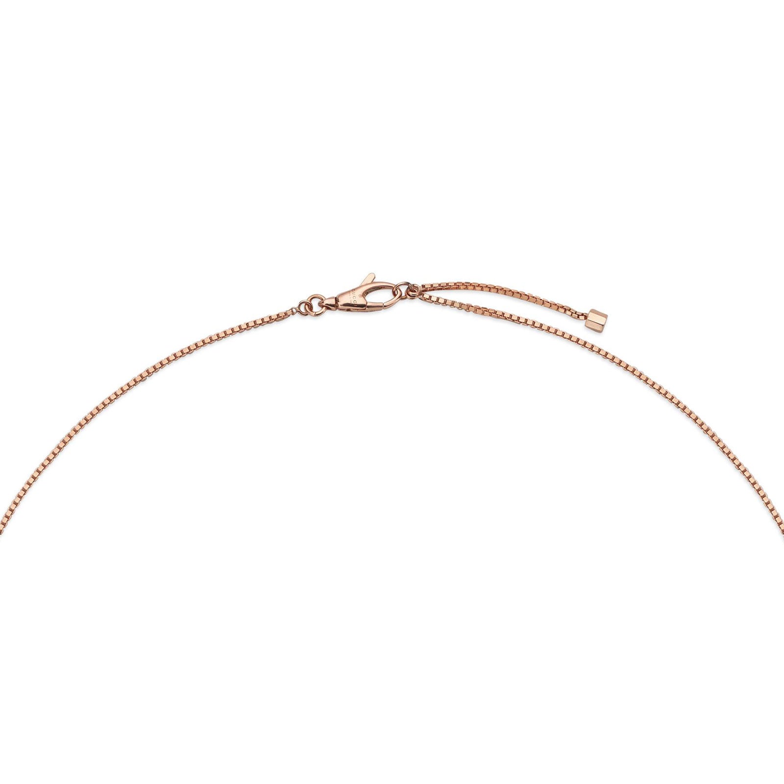 Gucci Link To Love 18ct Rose Gold Necklace with 'Gucci' Bar simple Pursuit
