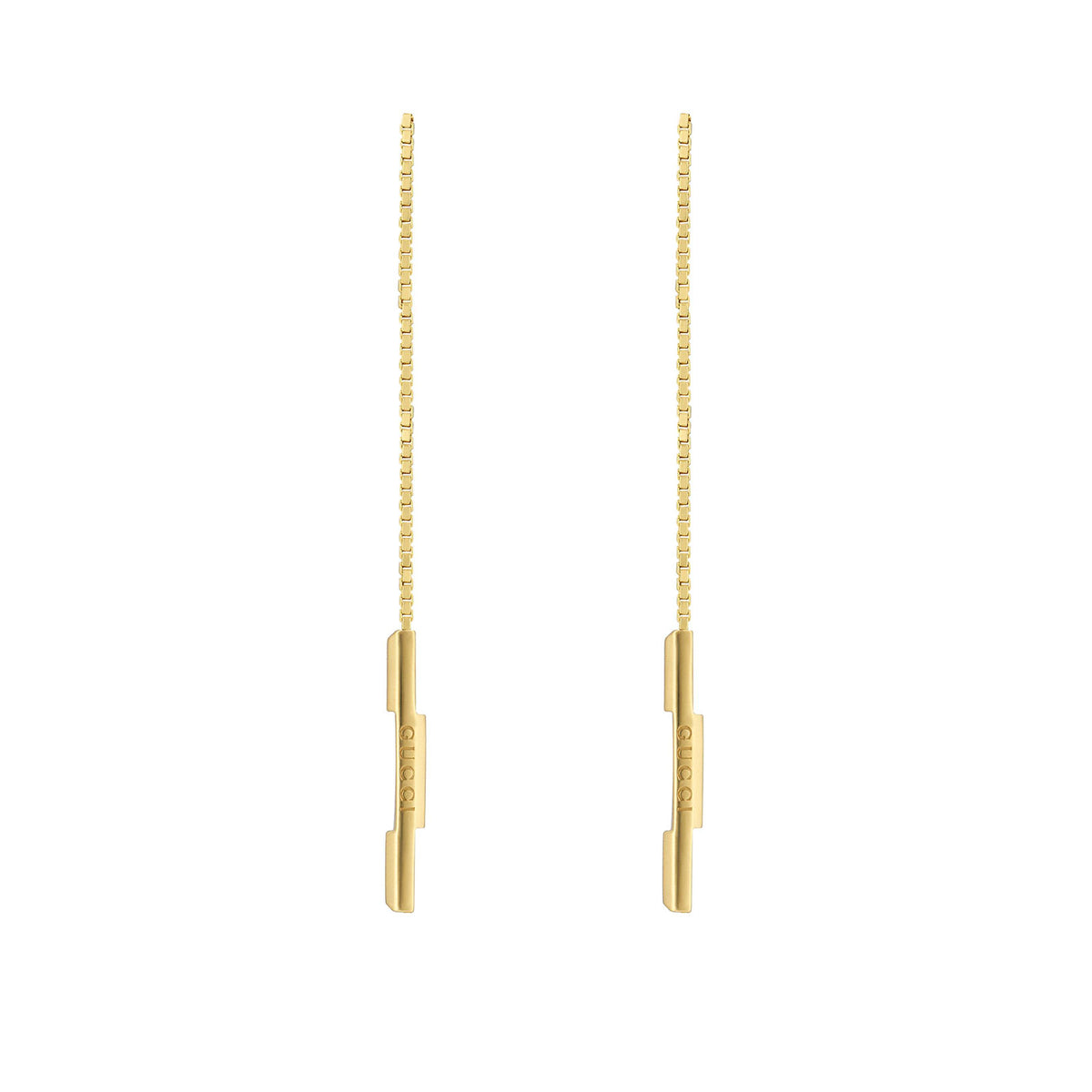 Gucci Link To Love 18ct Yellow Gold Chain Earrings simple Pursuit