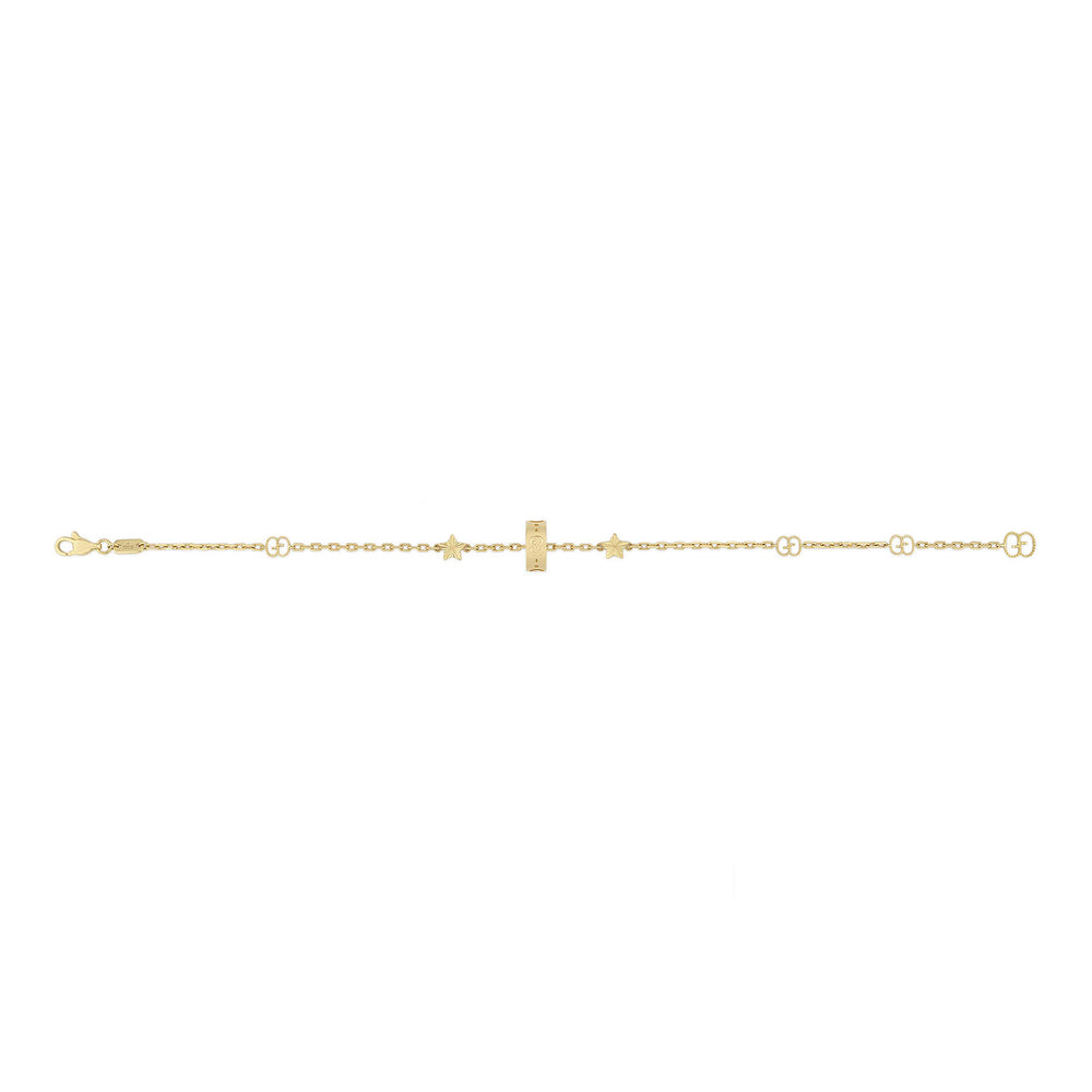 Gucci Icon 18ct Yellow Gold Star Bracelet simple Pursuit