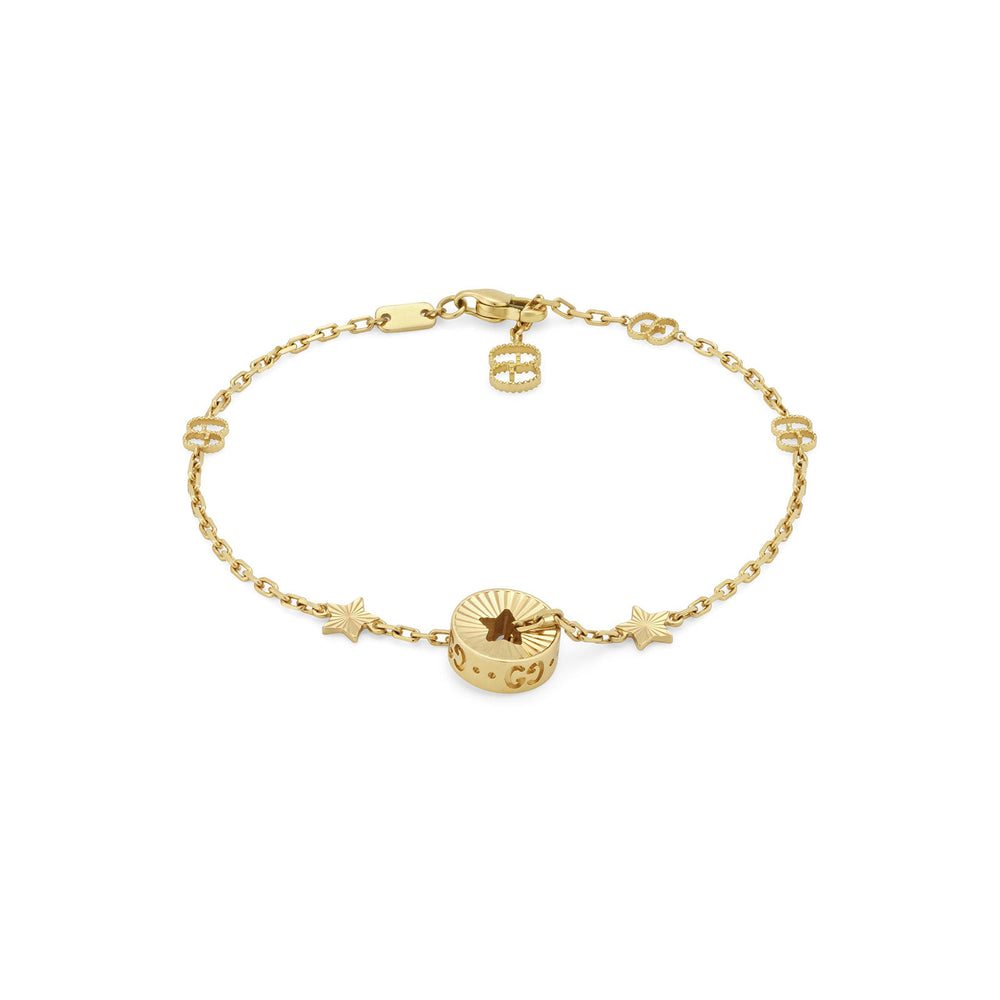 Gucci Icon 18ct Yellow Gold Star Bracelet simple Pursuit