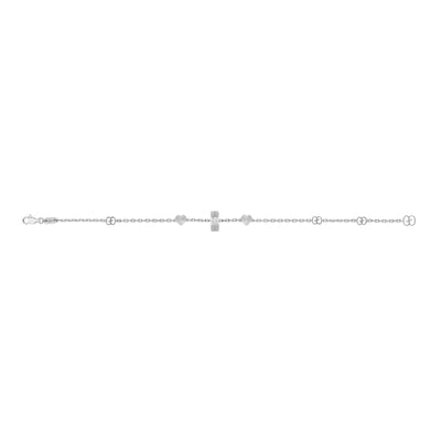 Gucci Icon 18ct White Gold Heart Bracelet simple Pursuit