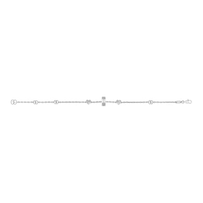 Gucci Icon 18ct White Gold Heart Bracelet simple Pursuit