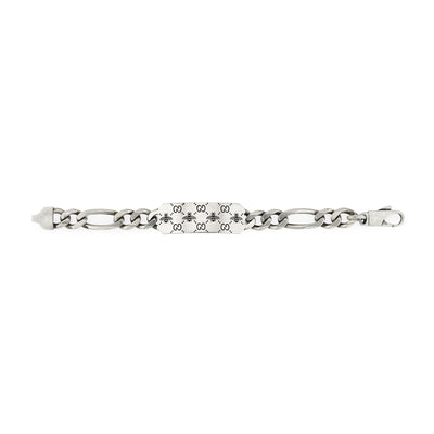 Gucci Signature Silver GG & Bee Tag Bracelet simple Pursuit