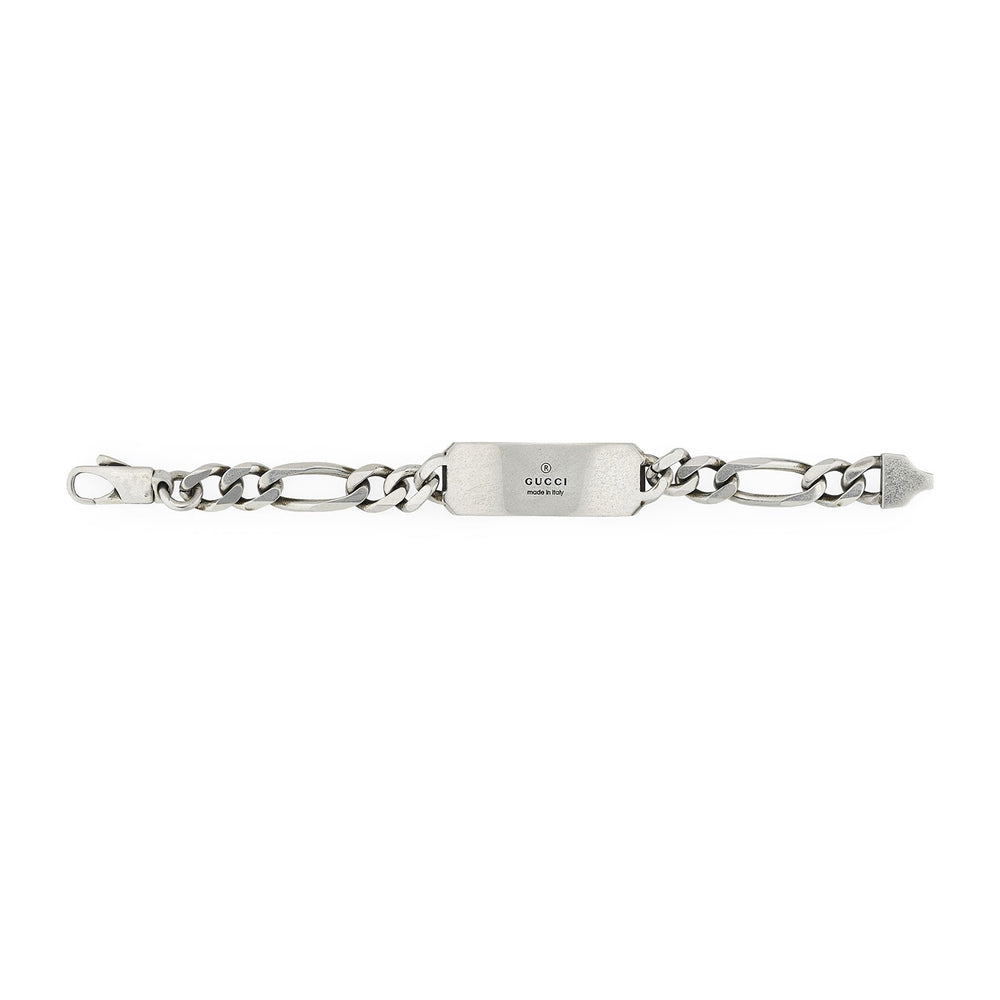 Gucci Signature Silver GG & Bee Tag Bracelet simple Pursuit