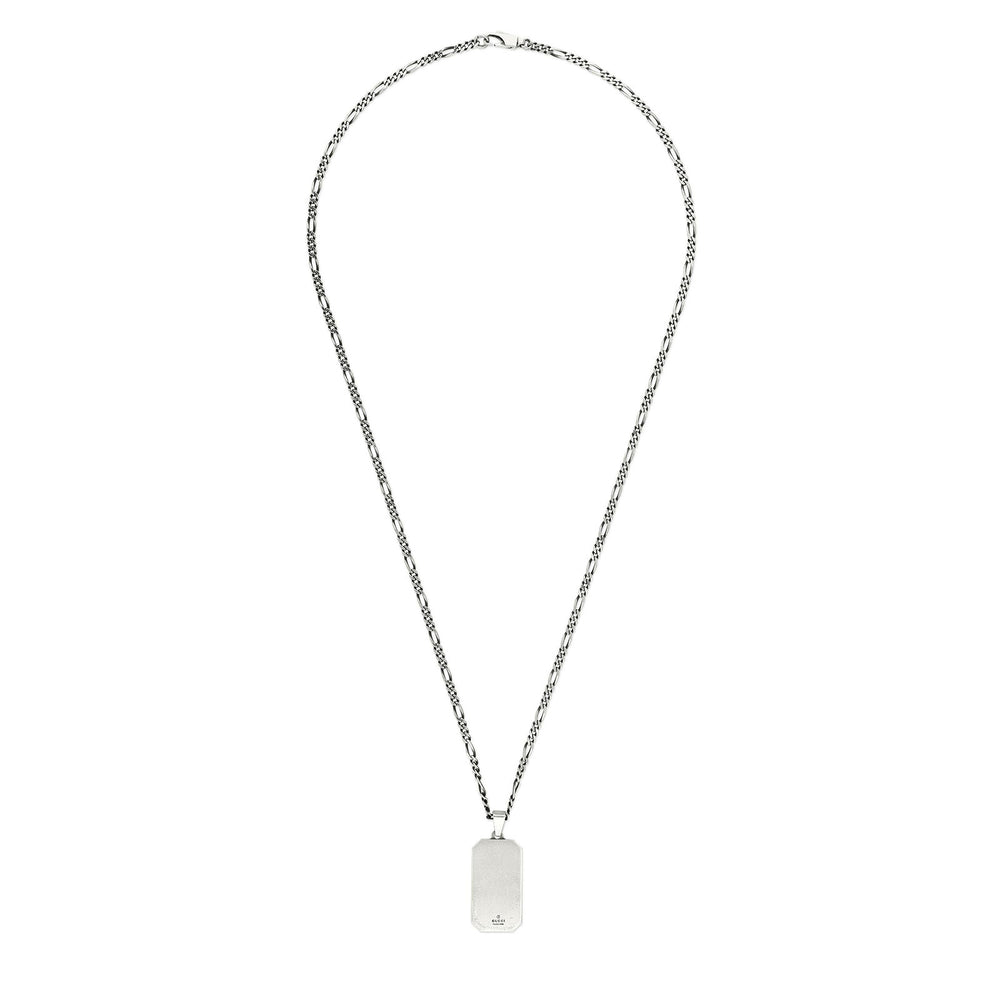 Gucci Signature Silver Interlocking G & Bee Tag Necklace simple Pursuit
