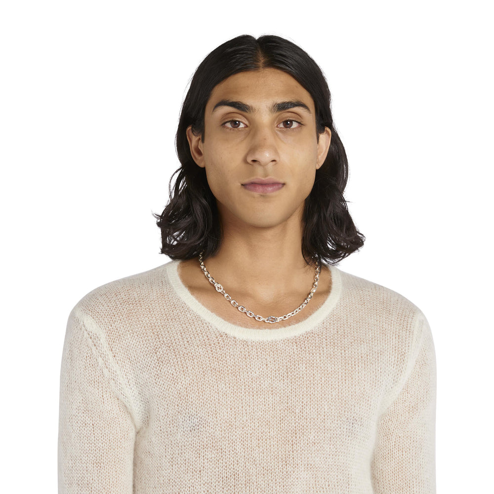 Gucci Interlocking Silver Chain Necklace simple Pursuit