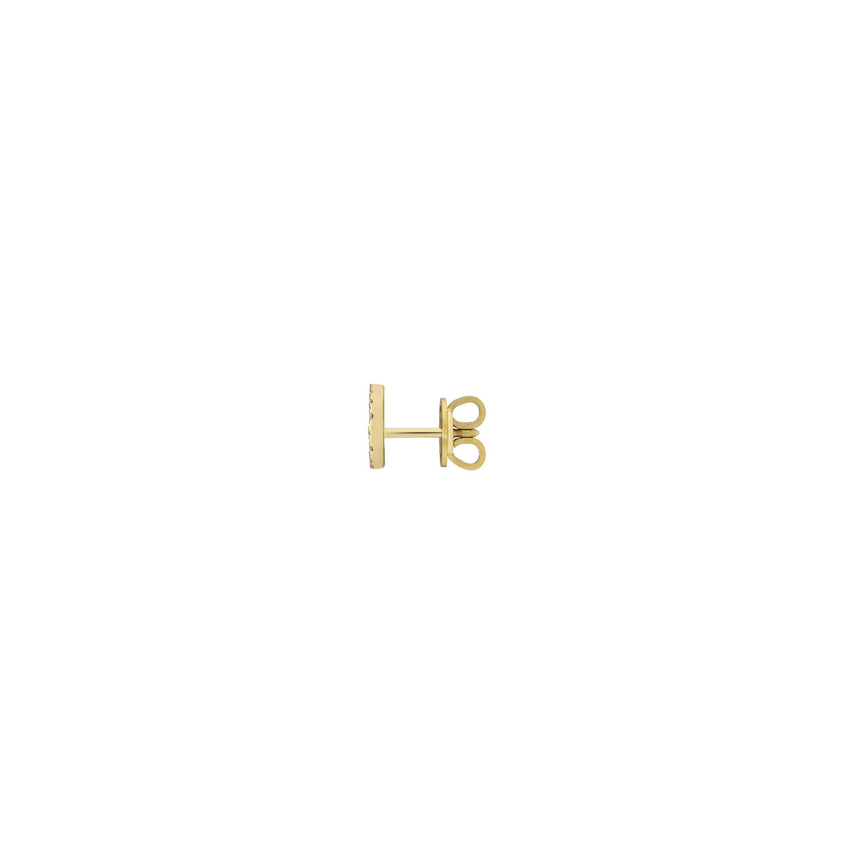 Gucci Interlocking 18ct Yellow Gold Diamond Stud Earrings simple Pursuit