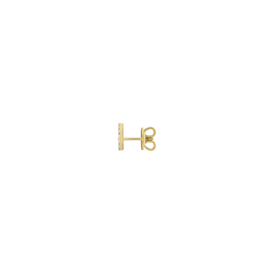 Gucci Interlocking 18ct Yellow Gold Diamond Stud Earrings simple Pursuit