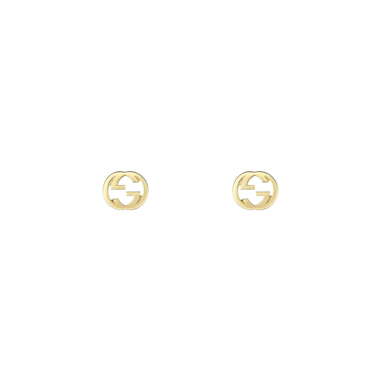 Gucci Interlocking 18ct Stud Earrings simple Pursuit