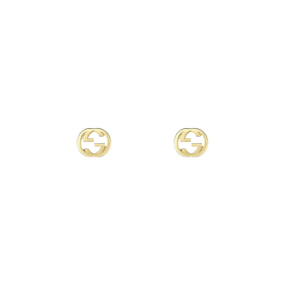 Gucci Interlocking 18ct Stud Earrings simple Pursuit