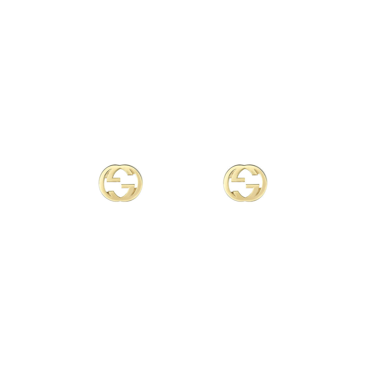 Gucci Interlocking 18ct Stud Earrings simple Pursuit
