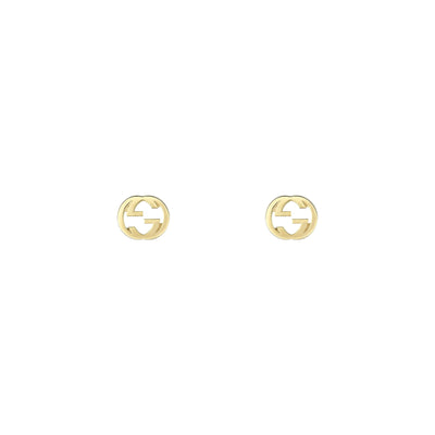 Gucci Interlocking 18ct Stud Earrings simple Pursuit