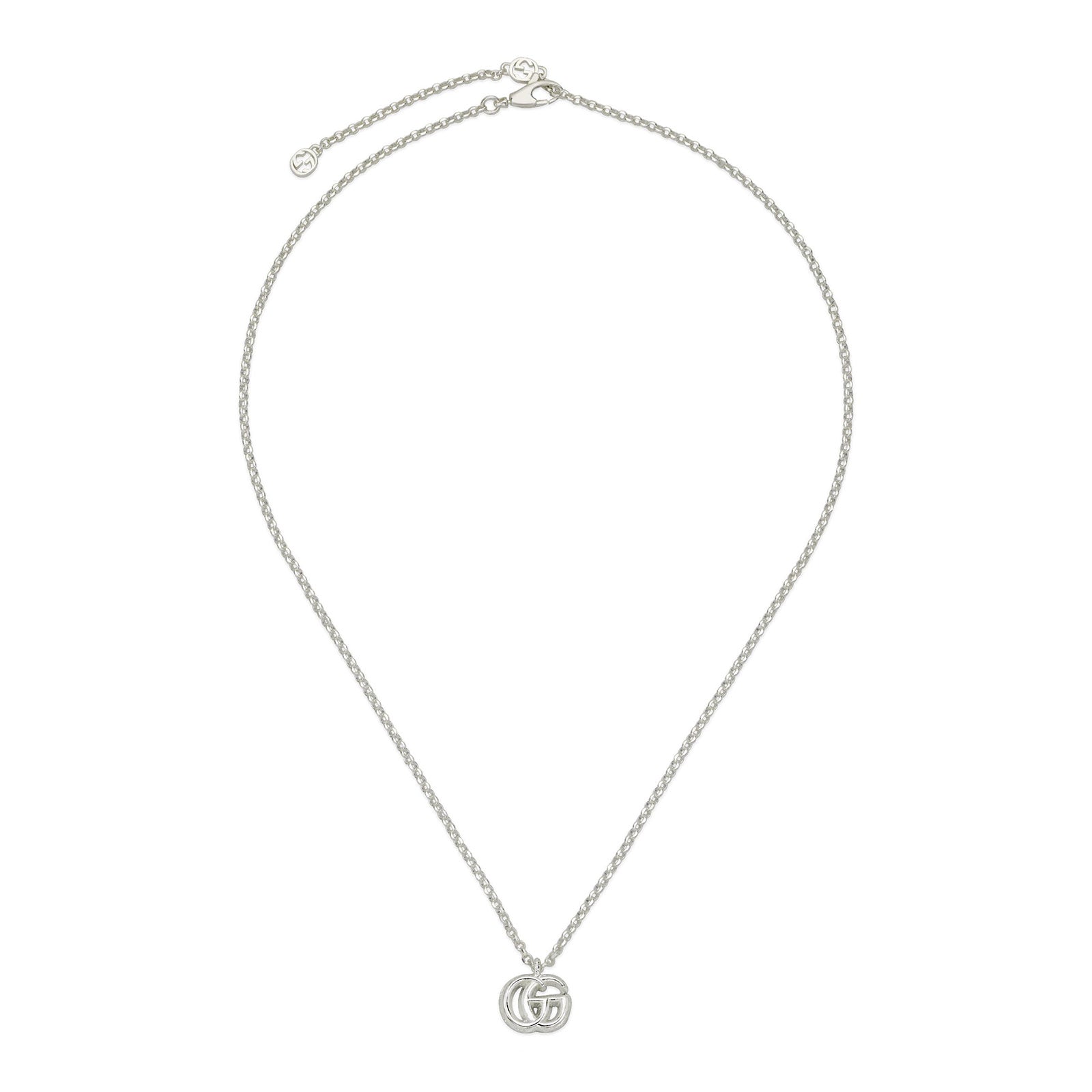 GG Marmont Silver Pendant Necklace simple Pursuit