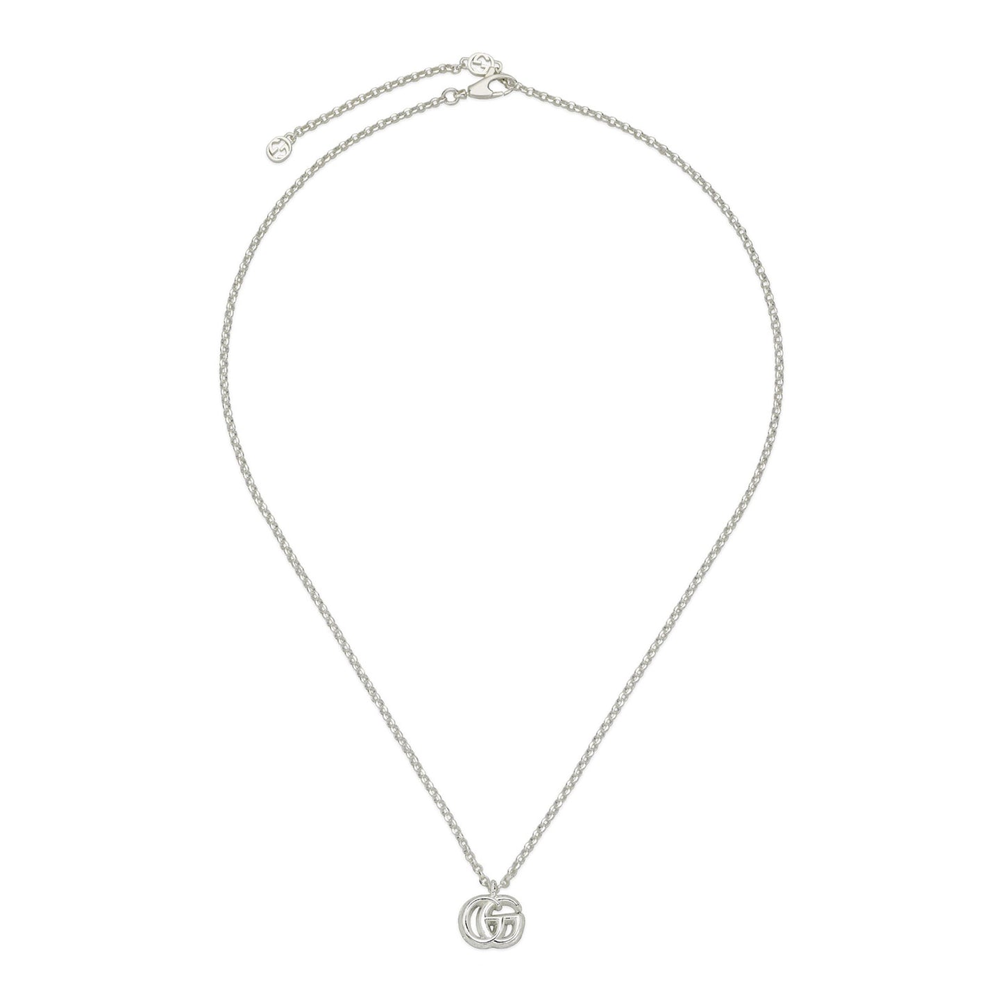 GG Marmont Silver Pendant Necklace simple Pursuit
