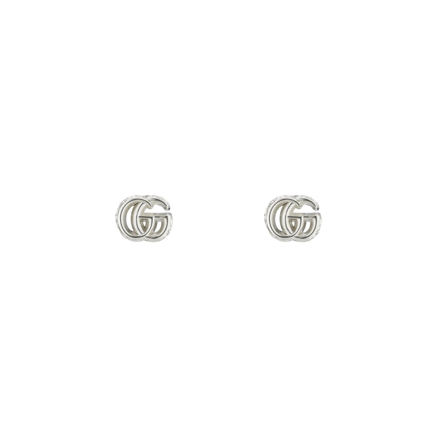 GG Marmont Silver Stud Earrings simple Pursuit