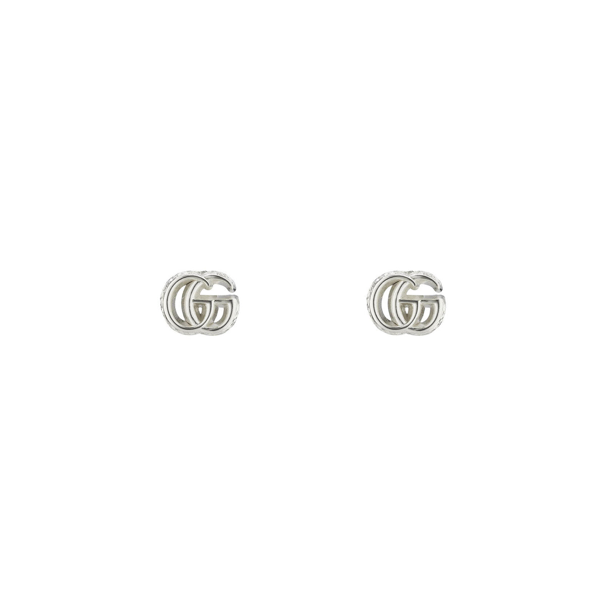 GG Marmont Silver Stud Earrings simple Pursuit
