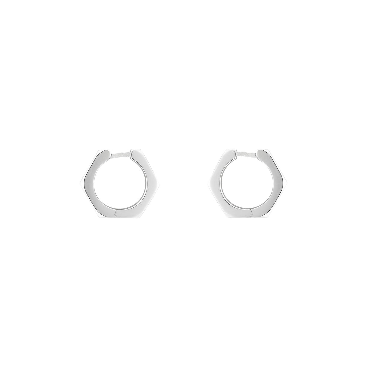 Gucci Trademark Silver Hoop Earrings simple Pursuit