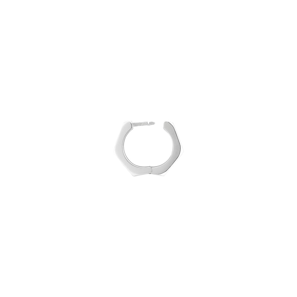 Gucci Trademark Silver Hoop Earrings simple Pursuit