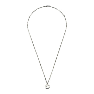 Gucci Interlocking Silver Pendant Necklace simple Pursuit