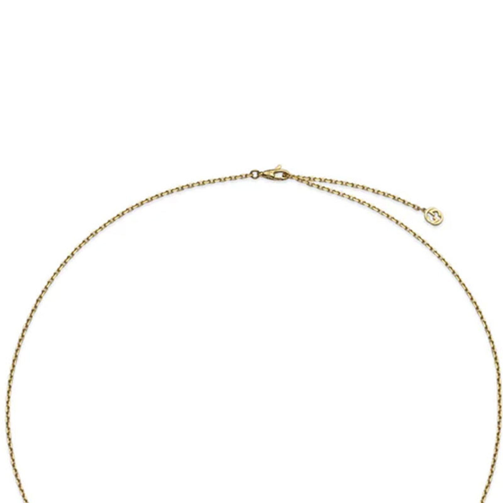 Gucci Interlocking 18ct Yellow Gold Onyx & Diamond Necklace simple Pursuit